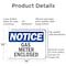 Signmission Gas Meter Enclosed, 14 in W x Rectangle, Aluminum OS-2PACK-NS-A-1014-L-13006 - alternate 2